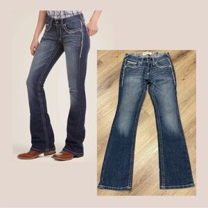 Ariat R.E.A.L. Mid Rise Stretch Entwined Bootcut Jeans Size 27R